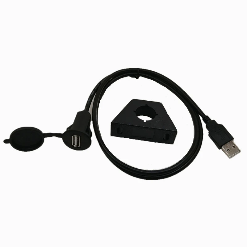USB2.0 Waterproof automotive Panel Flush Mount Cable