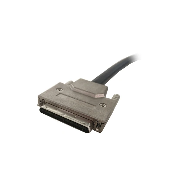 VHDCI 68 connector with screw, metal hood