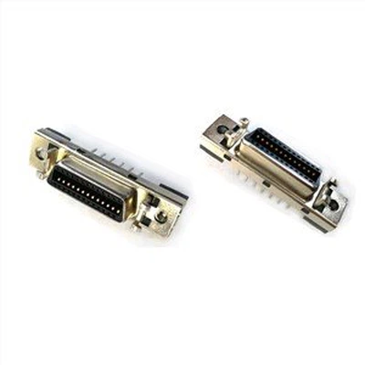 Lóðrétt MDR26 Pin Female PCB SCSI tengi